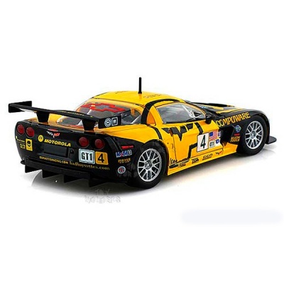 Модель автомобиля 1:24 Chevrolet Corvette C6R Race (Шевроле Корвет) рэйсинг Bburago 18-28003