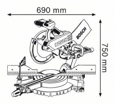 Торцовочная пила Bosch GCM 12 SD