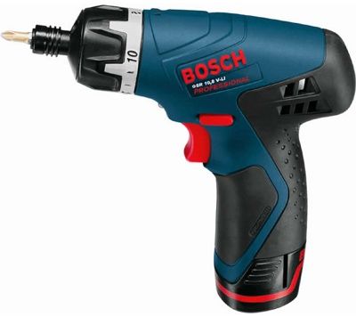 Аккумуляторный шуруповерт Bosch GSR 10,8 LI Professional (2 акк, 1.3 А/ч) в боксе