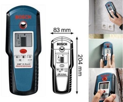 Детектор проводки (Обнаружитель металла, металлоискатель) Bosch DMF 10 Zoom Professional