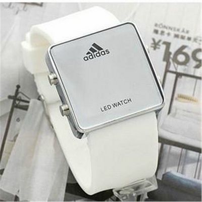 Часы наручные светодиодные зеркальные Adidas "Mirror" led trendy watch W-3 акция