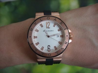 Часы наручные кварцевые Bvlgari BB23GL date реплика