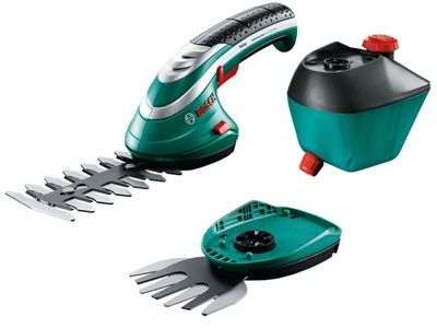 Аккумуляторные ножницы Bosch Isio 3 + насадка кусторез + пульвелизатор